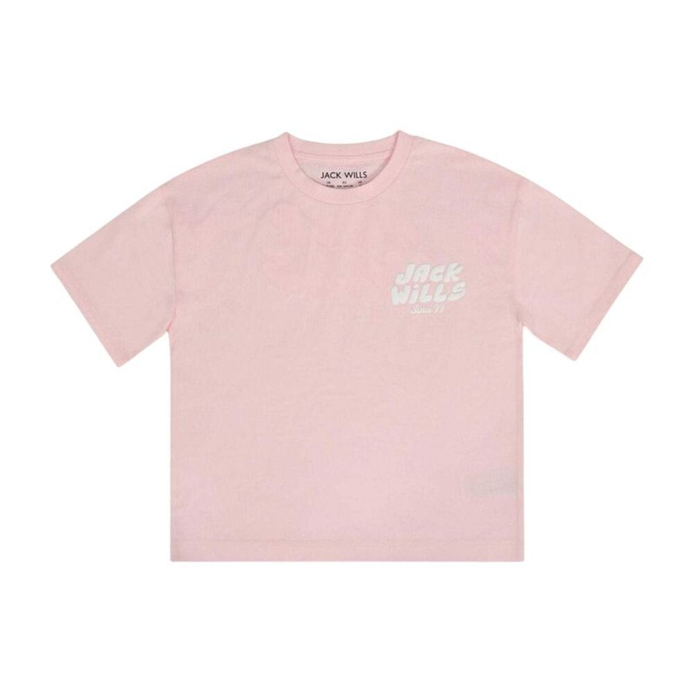 Jack Wills Childrens/Kids Short-Sleeved T-Shirt / Pink